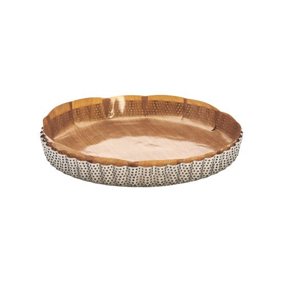 Perforált tortaforma sütőlappal, rozsdamentes acél, 24 cm - de Buyer