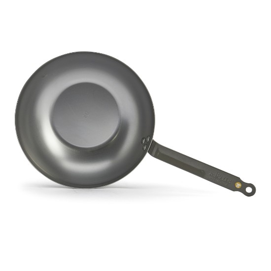 Kerek wok, acél, 28 cm, "Mineral B" - de Buyer