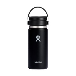 Hőszigetelő palack, rozsdamentes acél, 470 ml, "Wide Sip", fekete - Hydro Flask