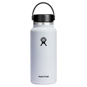 Hőszigetelő palack, rozsdamentes acél, 950ml, "Wide Mouth", fehér - Hydro Flask