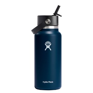 Hőszigetelő palack, rozsdamentes acél, 950ml, "Wide Straw", Indigo - Hydro Flask