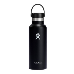 Hőszigetelő palack, rozsdamentes acél, 530ml, "Standard", Fekete - Hydro Flask