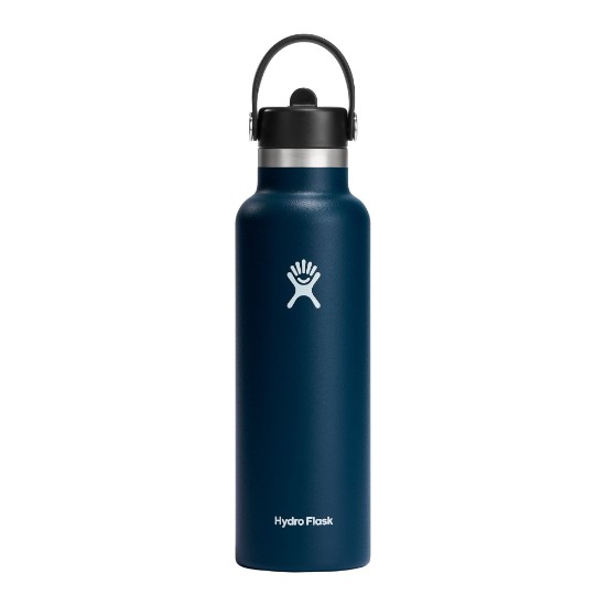 Hőszigetelő palack, rozsdamentes acél, 620 ml, "Standard Straw", Indigo - Hydro Flask