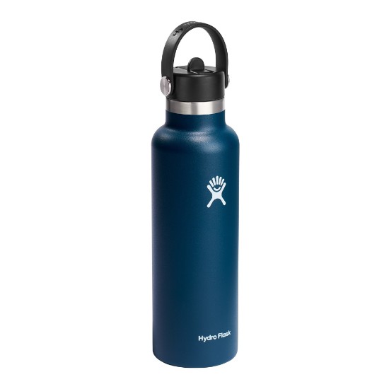 Hőszigetelő palack, rozsdamentes acél, 620 ml, "Standard Straw", Indigo - Hydro Flask