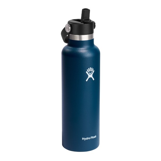 Hőszigetelő palack, rozsdamentes acél, 620 ml, "Standard Straw", Indigo - Hydro Flask