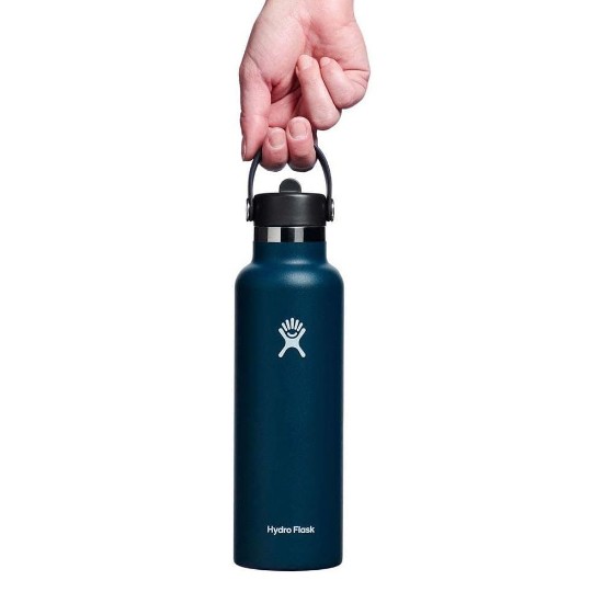 Hőszigetelő palack, rozsdamentes acél, 620 ml, "Standard Straw", Indigo - Hydro Flask