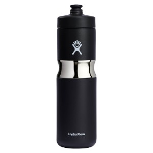 Sport hőszigetelő palack, rozsdamentes acél, 590 ml, "Wide Mouth", Fekete - Hydro Flask