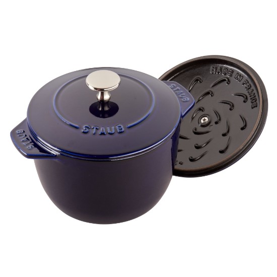 Cocotte rizsfőző edény, öntöttvas, 20cm/3L, Sötétkék - Staub