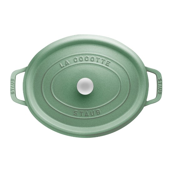 Oval Cocotte főzőedény, öntöttvas, 29cm/4,2L, Sage - Staub