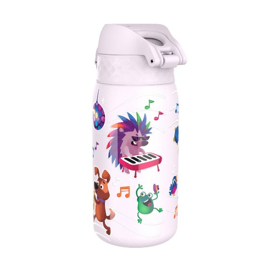 Vizes palack gyerekeknek, rozsdamentes acél, 400 ml Animal Band - Ion8