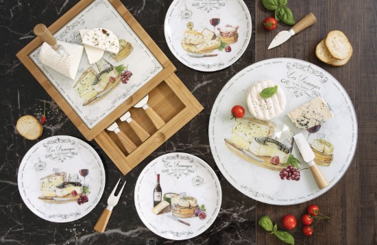 4 sajttálból álló készlet, porcelán, 19 cm, "Les Fromages" - Nuova R2S