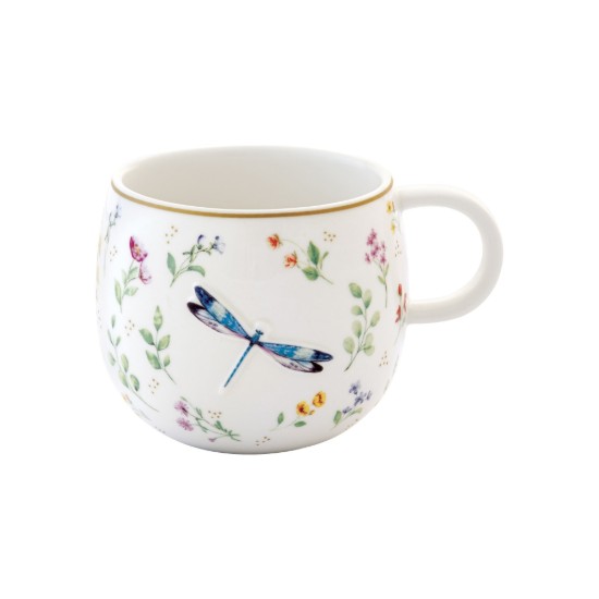 Bögre, porcelán, 400 ml, dombornyomott kivitel, "Fancy Garden" - Easy Life
