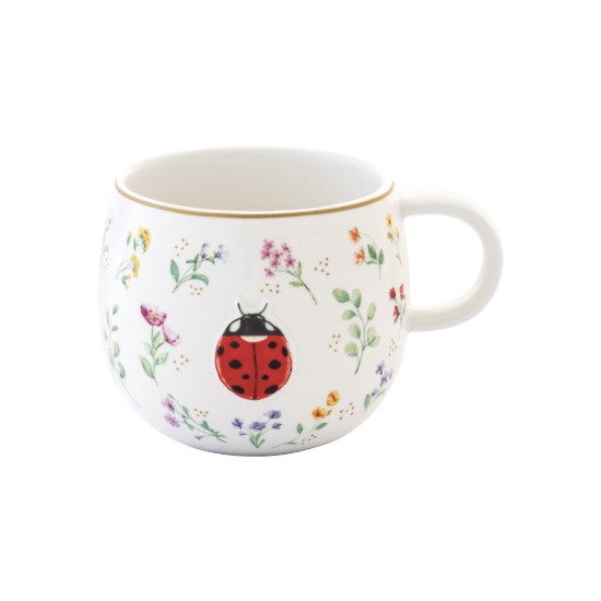 Bögre, porcelán, 400 ml, dombornyomott kivitel, "Fancy Garden" - Easy Life