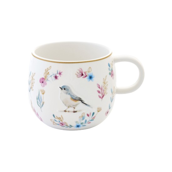 Bögre, porcelán, 400 ml, dombornyomott kivitel, "Fancy Garden" - Easy Life
