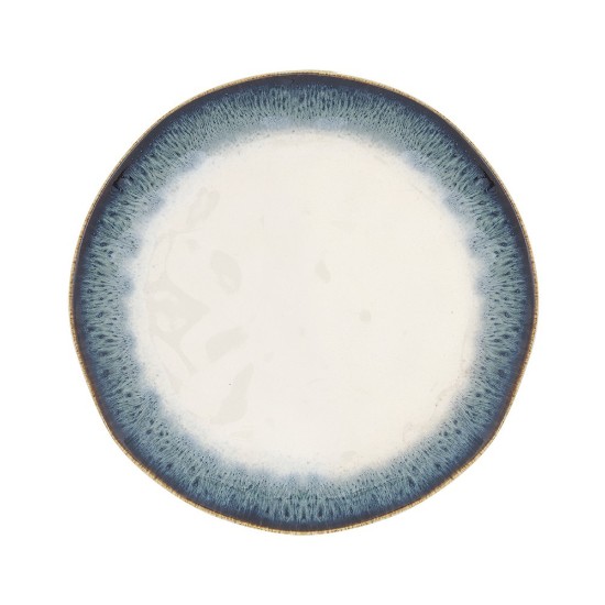 Tányér, porcelán, 26 cm, kék, "Nuances" - Nuova R2S