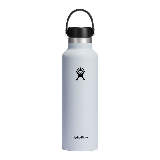 Hőszigetelt flakon, rozsdamentes acél, 620 ml, "Standard", fehér - Hydro Flask