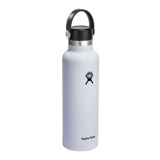 Hőszigetelt flakon, rozsdamentes acél, 620 ml, "Standard", fehér - Hydro Flask