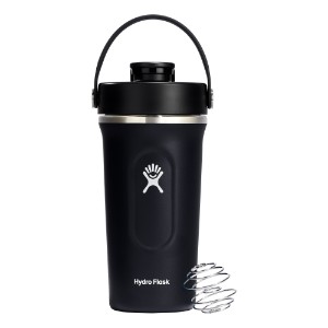 Hőszigetelt shaker, 2 az 1-ben, rozsdamentes acél, 710 ml, fekete - Hydro Flask