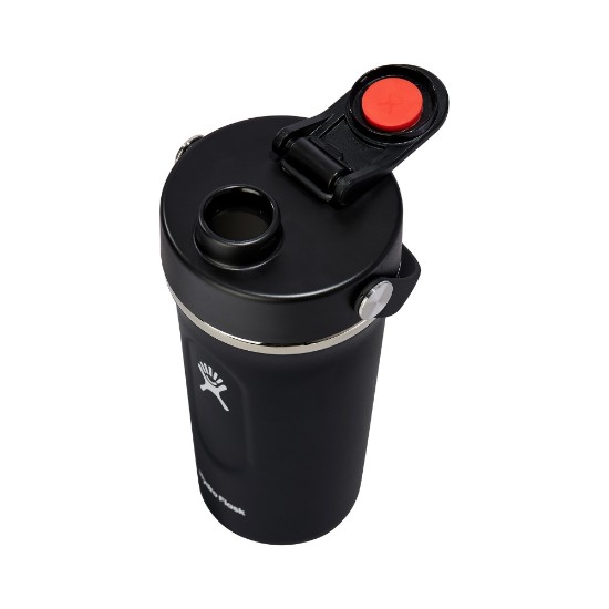 Hőszigetelt shaker, 2 az 1-ben, rozsdamentes acél, 710 ml, fekete - Hydro Flask