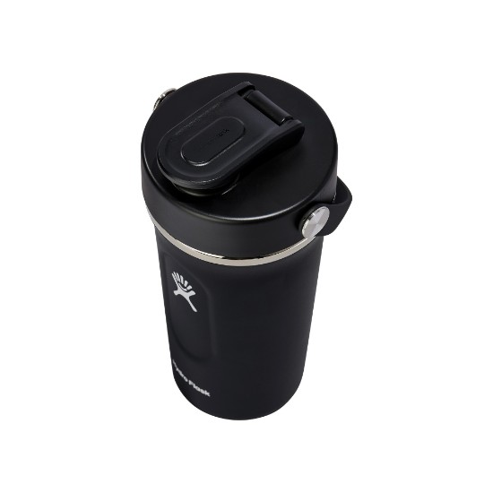 Hőszigetelt shaker, 2 az 1-ben, rozsdamentes acél, 710 ml, fekete - Hydro Flask