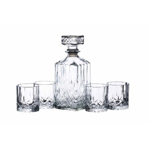 Dekanter és whiskys poharak készlet, 5 db, pohár - Kitchen Craft