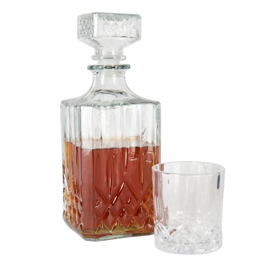 BarCraft - Dekanter és whiskys poharak készlet, 5 db, pohár