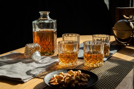BarCraft - Dekanter és whiskys poharak készlet, 5 db, pohár