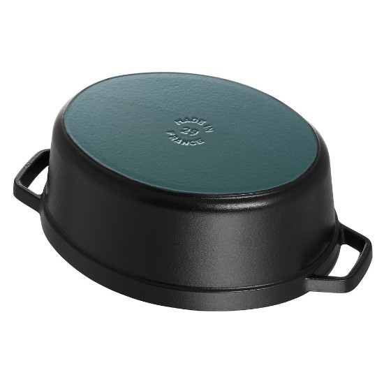 Staub ~ 29 cm / 4,2 literes, Black ovális Cocotte edény