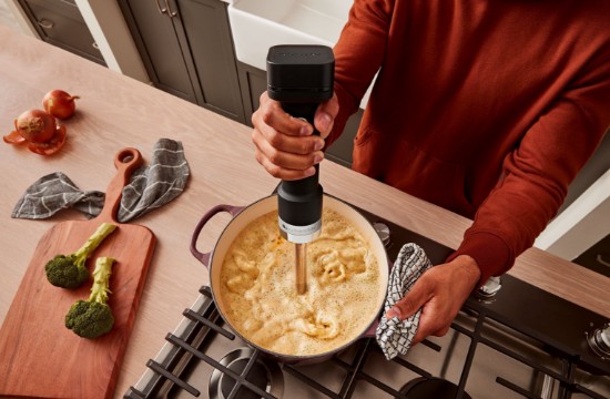 Kézi turmixgép tartozékokkal Go Cordless, akkumulátorral, matt fekete - KitchenAid