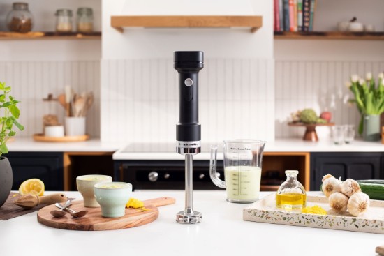 Kézi turmixgép tartozékokkal Go Cordless, akkumulátorral, matt fekete - KitchenAid