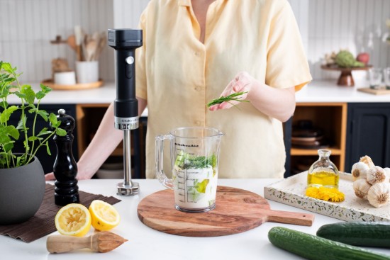 Botmixer Go vezeték nélküli kiegészítőkkel, elem nélkül, matt fekete - KitchenAid