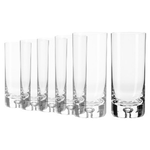 6 db-os Long Drink pohár készlet kristályüvegből, 300 ml, "Legend" - Krosno