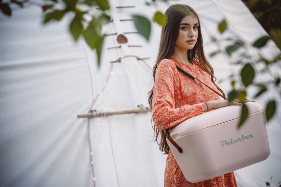 Hűtőláda, 20L, "Classic", Nude - Olive Green - Polarbox
