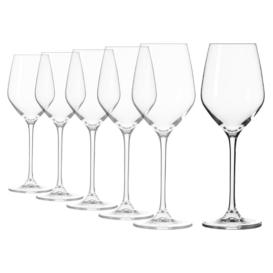 6 db-os fehérboros pohár készlet, kristályüveg, 200ml, "Splendour" - Krosno