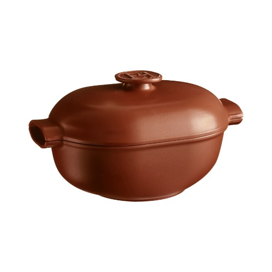 Cocotte ovális főzőedény, kerámia, 36,5 × 24,2 cm / 4,5L "Delight" termékcsalád, Sienna szín – Emile Henry