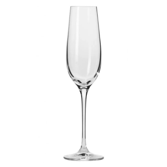 6 darabos pezsgőspohár készlet, kristályüveg, 180ml, "Harmony" - Krosno