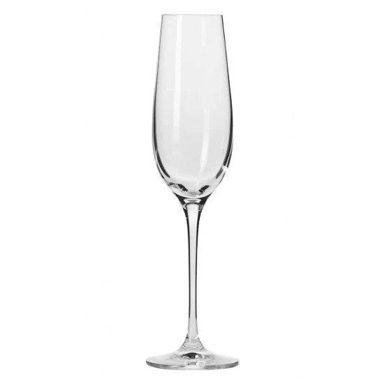6 részes pezsgőspohár készlet, kristályos üvegből, 180 ml, "Harmony" - Krosno