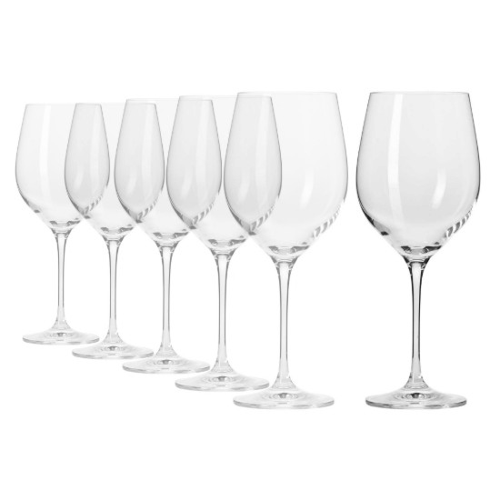 6 darabos "Harmony" vörösboros pohár készlet, kristályüveg, 530 ml - Krosno