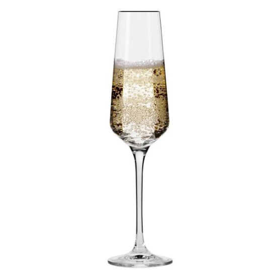 6 db-os pezsgőspohár készlet, kristályüveg, 180ml, "Avant-Garde" - Krosno