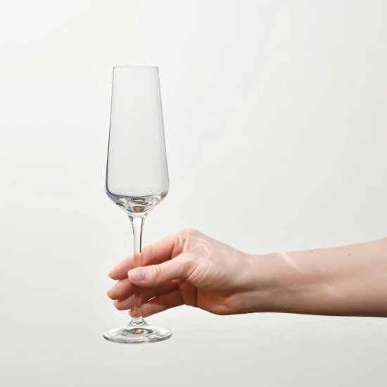6 darabos pezsgőspohár készlet, kristályüvegből, 200ml, "Avant-Garde" - Krosno
