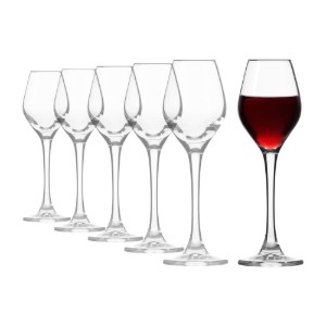 6 darabos likőrös pohár készlet, kristályüveg, 70 ml, "Splendour" - Krosno