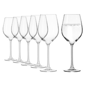 6 darabos vizespohár készlet, kristályüveg, 580 ml, 'Splendour' - Krosno