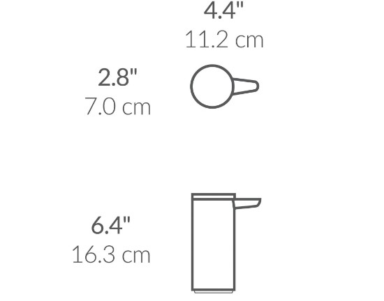 Folyékony szappanadagoló érzékelővel, 266 ml, rozsdamentes acél, Brushed - simplehuman