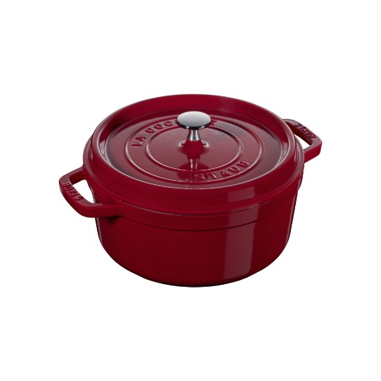 Cocotte főzőedény, öntöttvas, 24cm/3,8L, Bordeaux - Staub