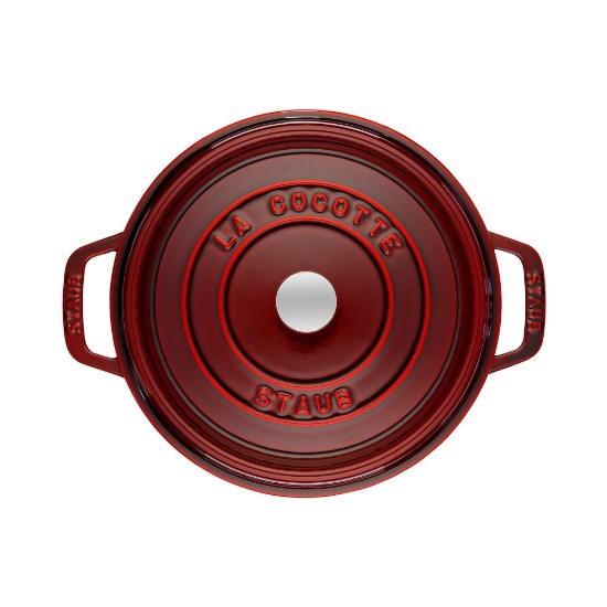 Staub cocotte fazék, öntöttvas, 26 cm/5,2 l, Grenadine