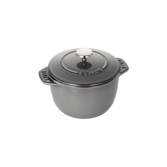 Staub - Mini Cocotte edény rizsnek, öntöttvas, 12cm/0,75L, Graphite Grey