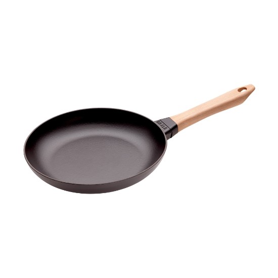 Staub öntvény tepsi fa nyéllel, 26 cm, Black Matte