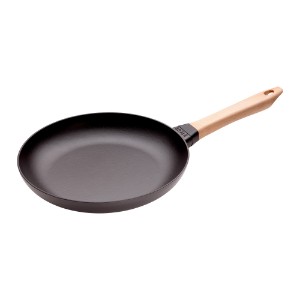 Staub serpenyő fafogantyúval, 28 cm, Black Matte