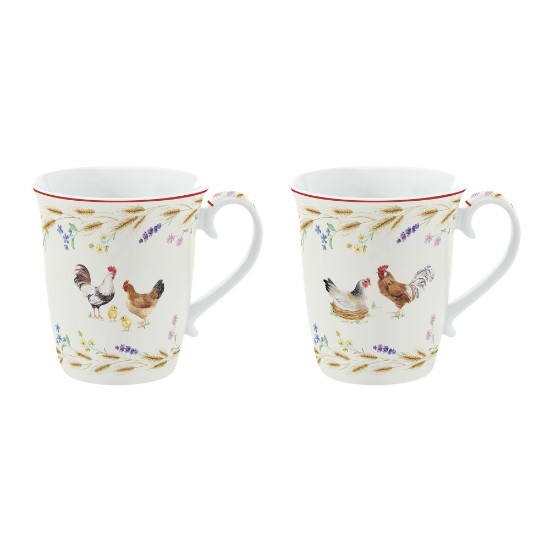 2 bögre készlet, porcelán, 275 ml, "Country Life" - Nuova R2S