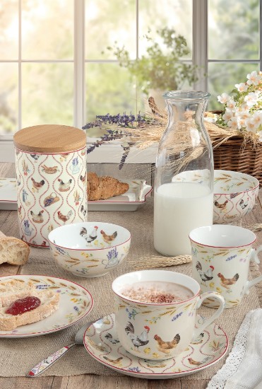 2 bögre készlet, porcelán, 275 ml, "Country Life" - Nuova R2S